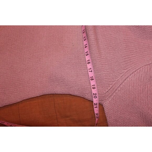 Loft Marino Wool Acrylic Womens Pink Turtleneck Sweater Large - Picture 7 of 8